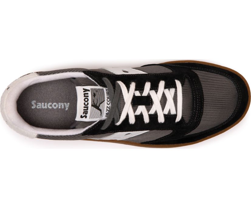 Saucony Jazz Court Women's Originals Black / Grey | Canada 049VRWD